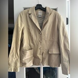 Faconnable Light Tan Lambskin Blazer